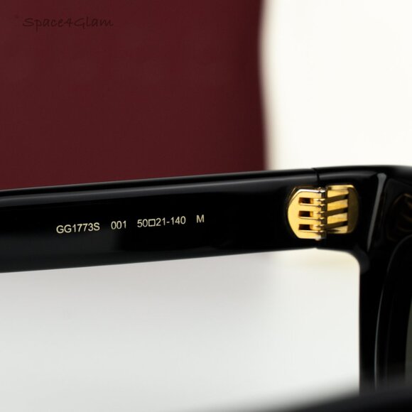 Gucci Women Sunglasses Black Grey Cat Eye GG1773S 001 BRAND NEW main image 6